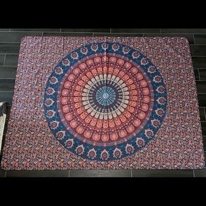 Peacock Bohemian Wall Hanging Tapestry (59.1 x 78.8 inches)